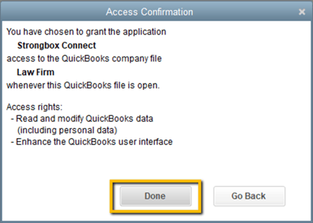 Access Confirmation