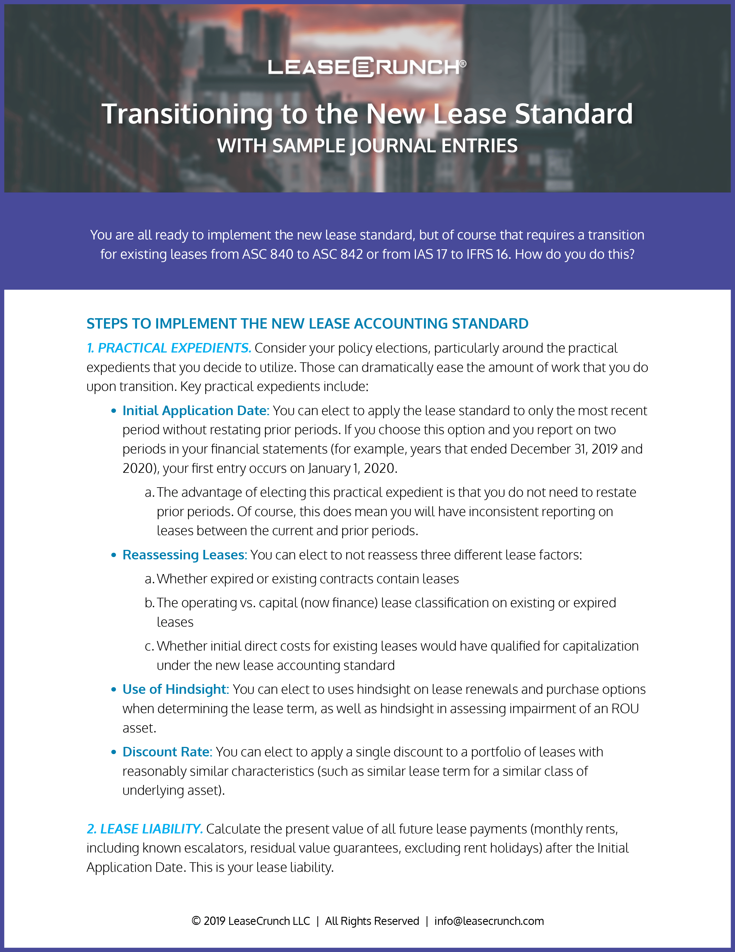 transition leases