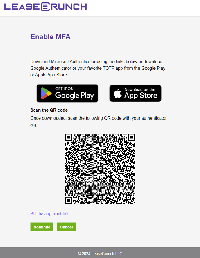Enable MFA