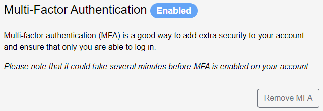 Multi-factor authentication